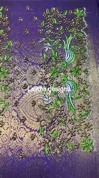 maggam work look beads computer embroidery new design