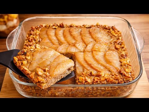 Pear Cake in 10 Minutes | The Best Dessert That Melts in Your Mouth !Sugar-free, flour-free!