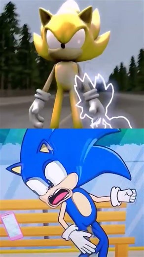 Sonic and Super Sonic vs Shadow x Silver x Knuckles #sonic #shorts
