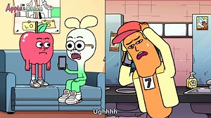 12K views · 314 reactions | If Hot Dog doesn't get his hair piece, there will be heck toupée! 暈 Apple & Onion premieres every night this week on Cartoon Network at 7:30p! | Cartoon Network | Facebook