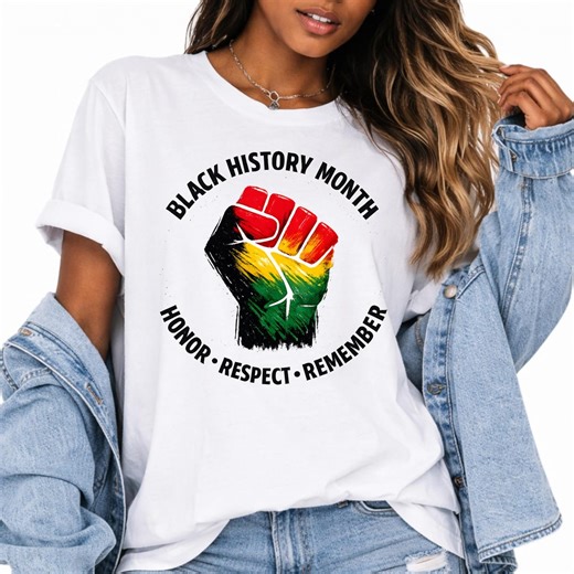Black History Month PNG, Raised Fist Pan African Colors, Honor Respect Remember Quote,afrocentric Sublimation Design,cricut Instant Download - Etsy