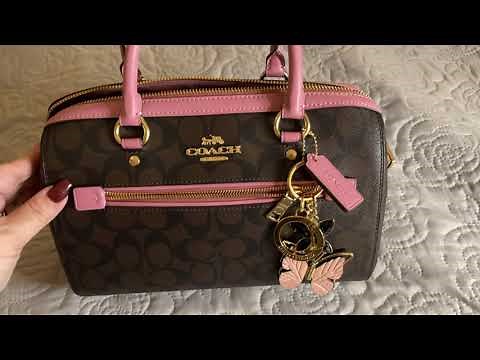What’s in my Coach Purse? What’s in my Rowan Satchel in True Pink ?