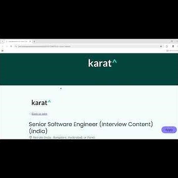 Karat is hiring for Senior Software Engineer role.
