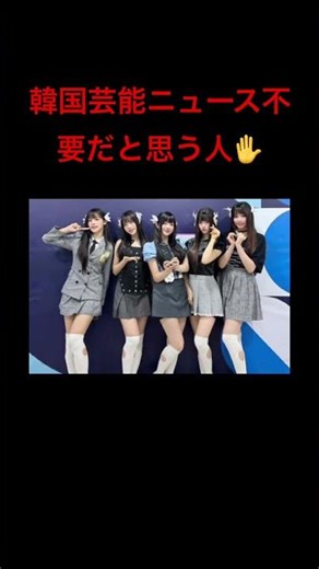 韓国芸能ニュース不要だと思う人✋