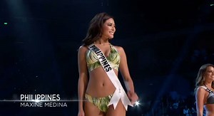 WATCH: Ms. Philippines Maxine Medina stuns the world, the universe rather, in the swimsuit competition of #MissUniverse. | Philippine Star