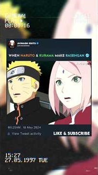 When Naruto & Kurama Make Rasengan 🥶