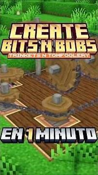 CREATE: BITS n' BOBS in 1 MINUTE #minecraft #createmod #minecrafttutorial #airplanes #mods