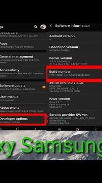 Samsung Galaxy A20 A20s Enable USB Debugging Mode and Developer Options,How to, Tutorial,