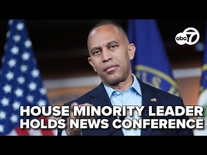 LIVE: House minority leader Hakeem Jeffries holds news conference