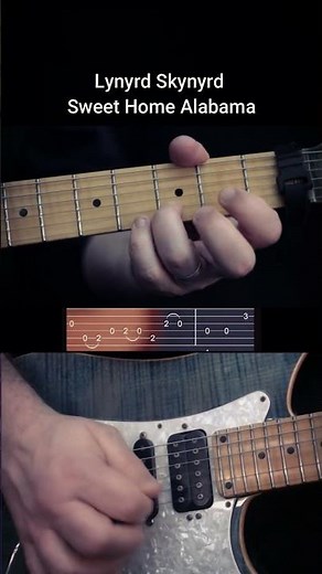 #tutorial Lynyrd Skynyrd - Sweet Home Alabama Guitar Intro part #guitar #guitarcover