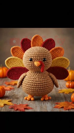 14K views · 133 reactions | Crochet your own adorable Thanksgiving turkey! 旅 Beginner-friendly pattern, step-by-step instructions, and a super cute final result. Perfect for fall décor, gifts, or adding new items to your handmade shop. start crocheting today! | My Crafty | Facebook