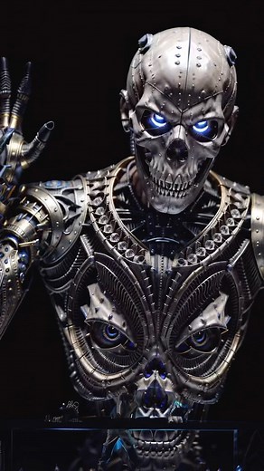 Rate these Visuals 💀 @anyma AI visuals by @cyberland_ai #technomusic #ai #visuals #aiart #techno | Techno & House Music