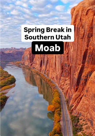 Moab - the most epic Spring Break destination in Utah! 📌 SAVE this list for your Moab Spring Break trip! Follow @adventurefamilyvlog for more travel tips and adventures! Moab is one of the best Spring Break adventure destinations in Utah with two national parks, iconic red rock arches, dinosaur tracks, and endless outdoor activities. Spring is the perfect time to visit with mild temperatures, wild desert landscapes, and incredible sunsets. 🌄 National Parks & Nature 🏜 Arches National Park – ho