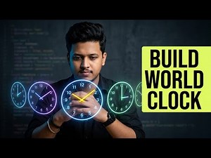 World Clock Project - HTML CSS JS Tutorial for Beginners