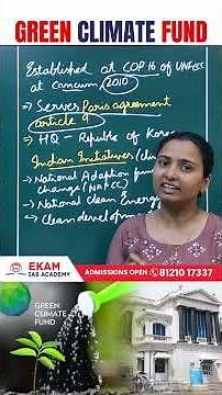 Green Climate Fund Simplified | India’s Climate Finance Initiatives | UPSC Environment 2025