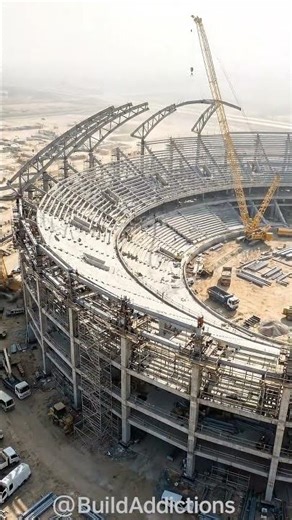 How They Turned Empty Land Into a Giant Stadium