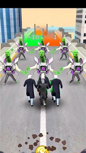 🔥Washer Head Army vs Alien Robots💥 | Epic Battle on the Bridge⚔️#monster #shorts