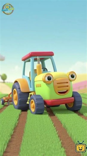 Brum Brum Tractor 🚜 | Fun Farm Song for Kids | #Shorts