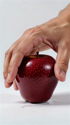 Title: Giant Hand CRUSHES Apple 🤯 #short #viral #asmr #youtubeshorts