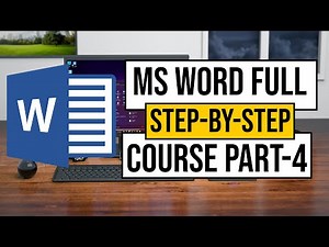 MS WORD Complete Course in (Urdu/Hindi) Part 4
