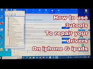 How to use 3utools to repair drivers on iphone&ipads | iphone cannot be detected solution on windows