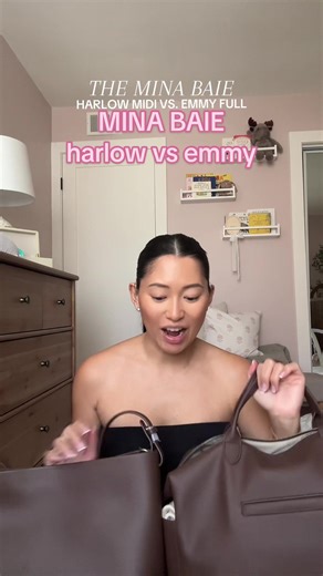 Comparing Mina Baie Harlow and Emmy Bags: What Fits?