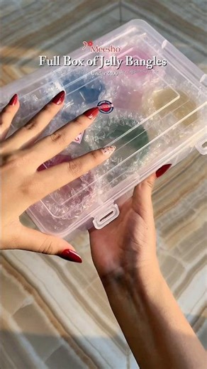 Meesho Full Box of Jelly Bangles ✨ Under ₹400 💖