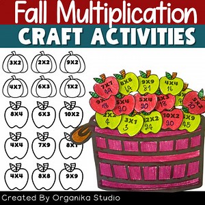 Fall Multiplication Craft | Fall Multiplication Activity