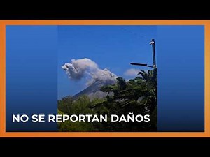 Concepción volcano registers explosions with ash emissions in Ometepe