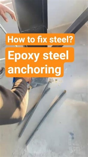 How to steel fix in slab or wall#construction #buildingservicesengineering #anchor #chemical
