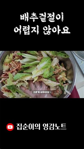 겉절이 이렇게 하면 실패 없어요 | 배추겉절이 만들기