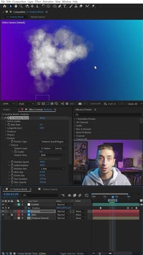 Particle Texture Controls in CC Particle World #shorts