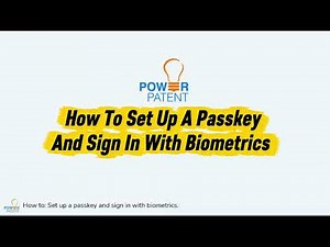 How To Set Up A Passkey And Sign In With Biometrics