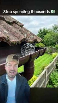 An easy way to keep your gutters clean! What a great hack for keeping your gutters clean