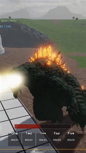 GODZILLA 2000! (DAGON REMODEL SKIN) - Roblox Age of Titans #godzilla #roblox #shorts #kaiju