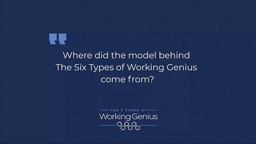 Pat Lencioni on the 6 Types of Working Genius Assessment