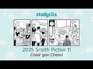 Leaving Cert Irish Orals Picture Stories: 2025 Sraith Pictiúr 11 - Cóisir gan Chead