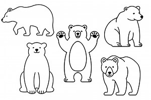 Bear Outline | Free Printable Bear Templates
