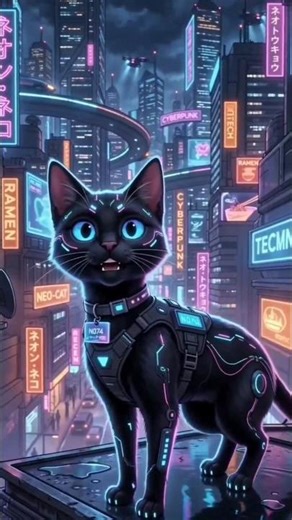 Cyber Cat Chronicles: The Secret Life of Feline Hunters #cyberpunk #aivideo #cyberpunk2077