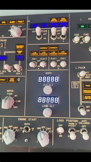 B737 Compact Overhead Panel | Core Flight Technologies