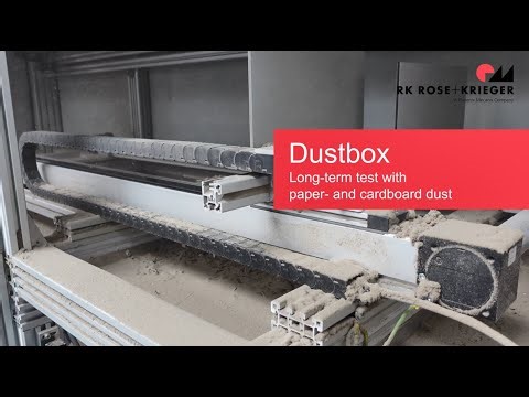 Dust chamber test for linear units