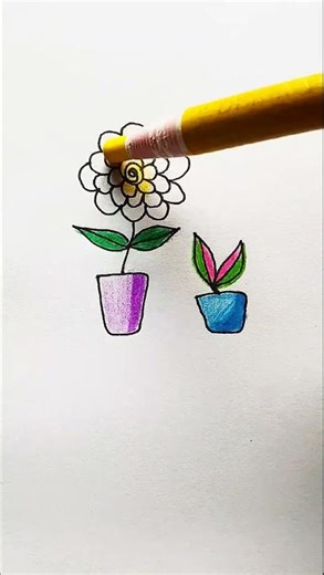 Marigold 🌻 #art #drawing #painting #shortvideo