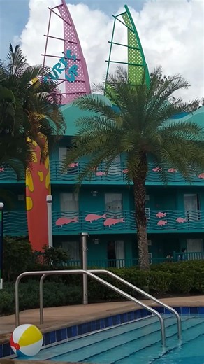 Surfboard Bay Pool Area at Disney's All Star Sports Resort