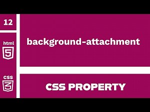 CSS Property : background-attachment explained !