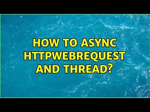 How to async httpwebrequest and thread?