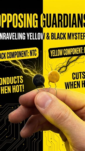 One Cuts Power When Heated, the Other Conducts! (Resettable Fuse vs NTC Thermistor) ⚡️