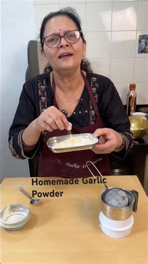 Homemade Garlic Powder | Make Garlic Powder at Home | Tadka With Ratna #food #recipe #cooking #fo...