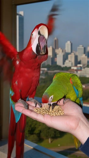 Up Close with Rainbow Macaws!