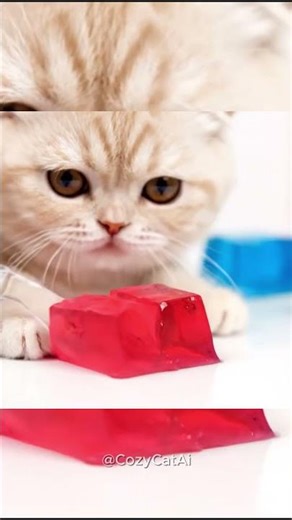 Cute Cat Playing with Slime 😻 | Satisfying ASMR | Relaxing Cat Video