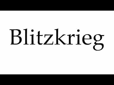 How to Pronounce Blitzkrieg
